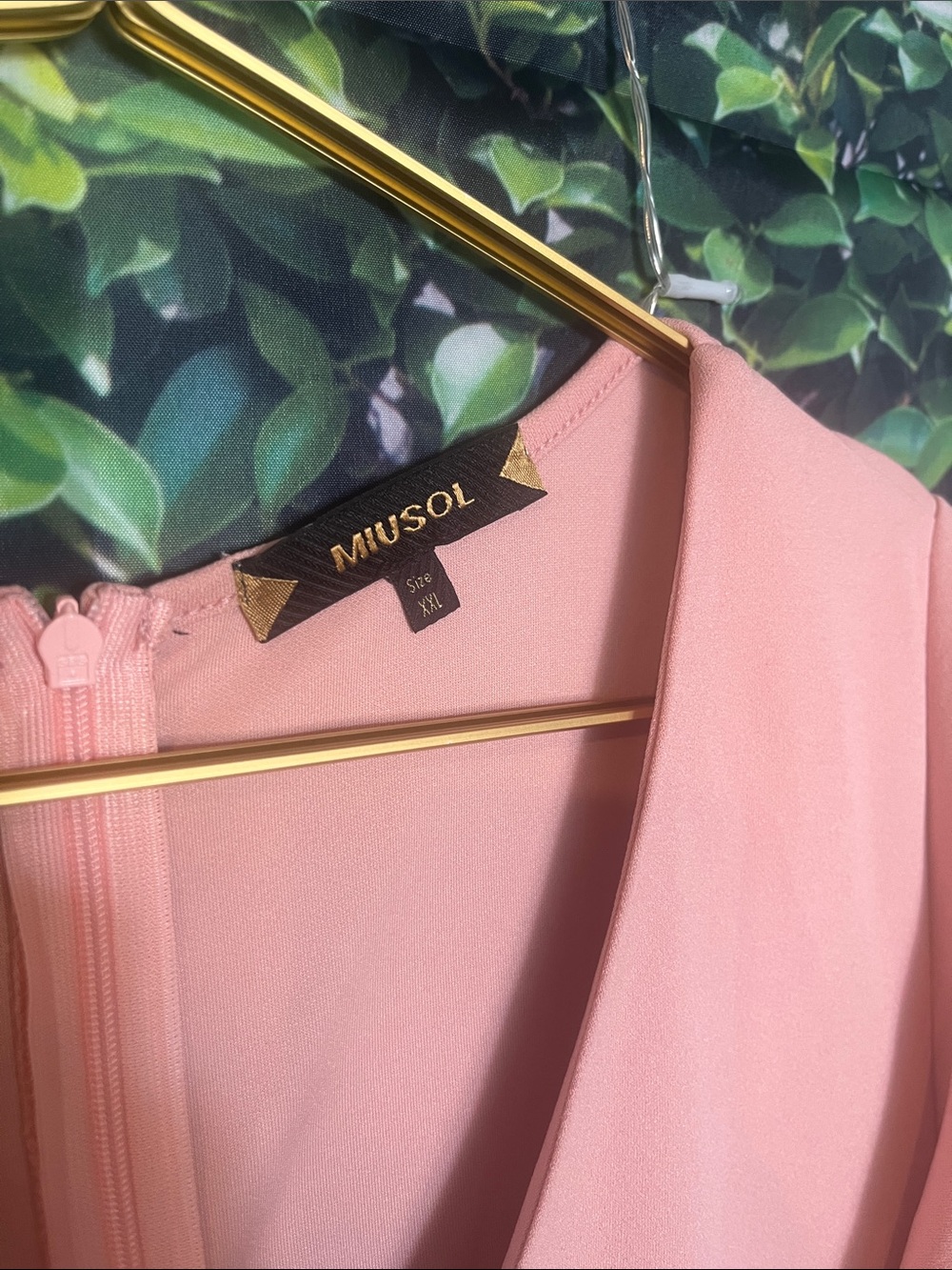 Miusol Dusty Pink High-Low Ruffle Midi Dress - Picture 2 of 11